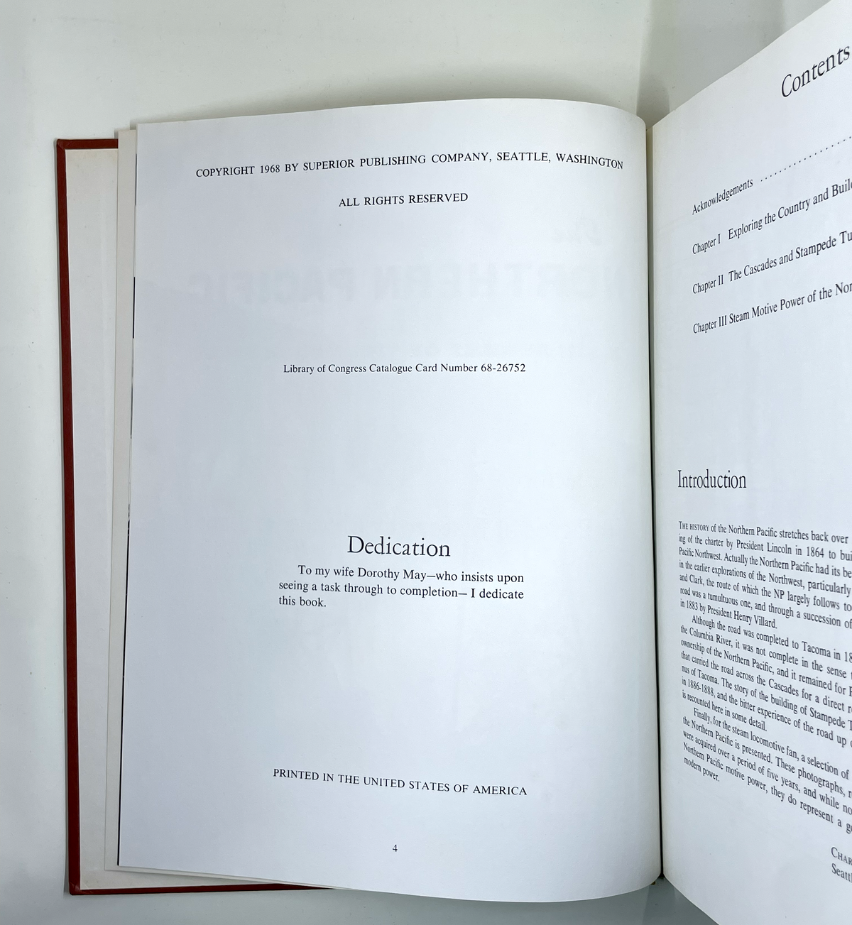 The Northern Pacific Main Street of the Northwest Charles R Wood 1968 Railroad History Book Steam Locomotives