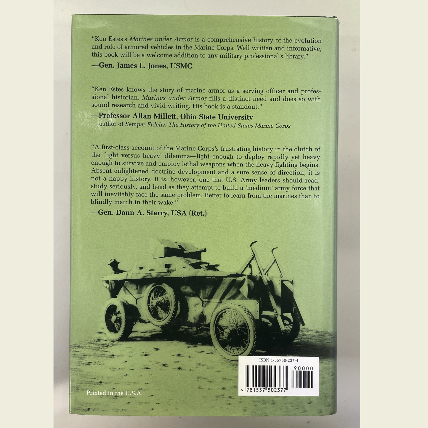 Marines Under Armor: The Marine Corps and the Armored Fighting Vehicle, 1916-2000