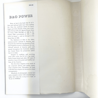 B&O Power: Steam, Diesel and Electric Power of the Baltimore and Ohio Railroad 1829-1964