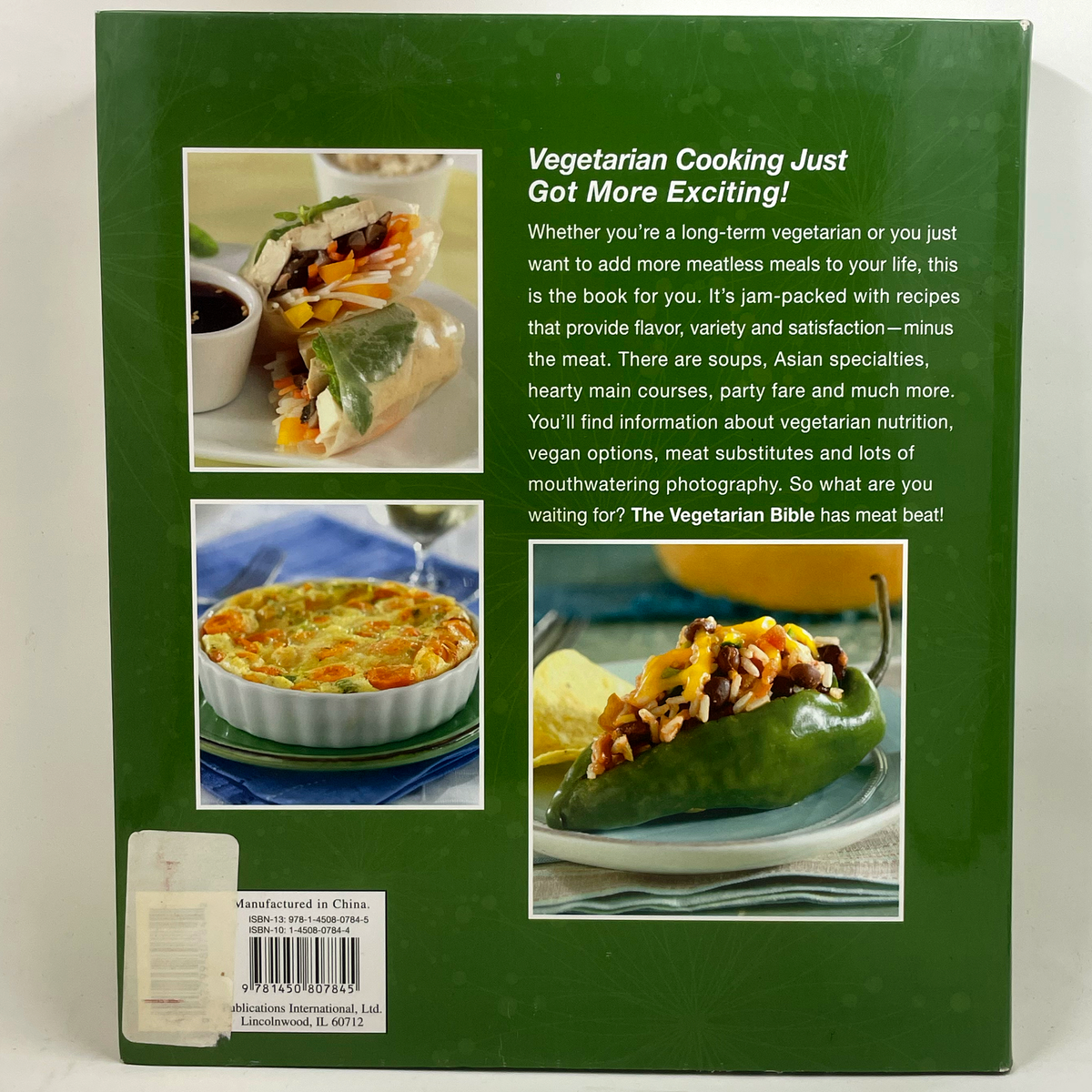The Vegetarian Bible | Vegetarian Cookbook & Meatless Recipes | Publications International
