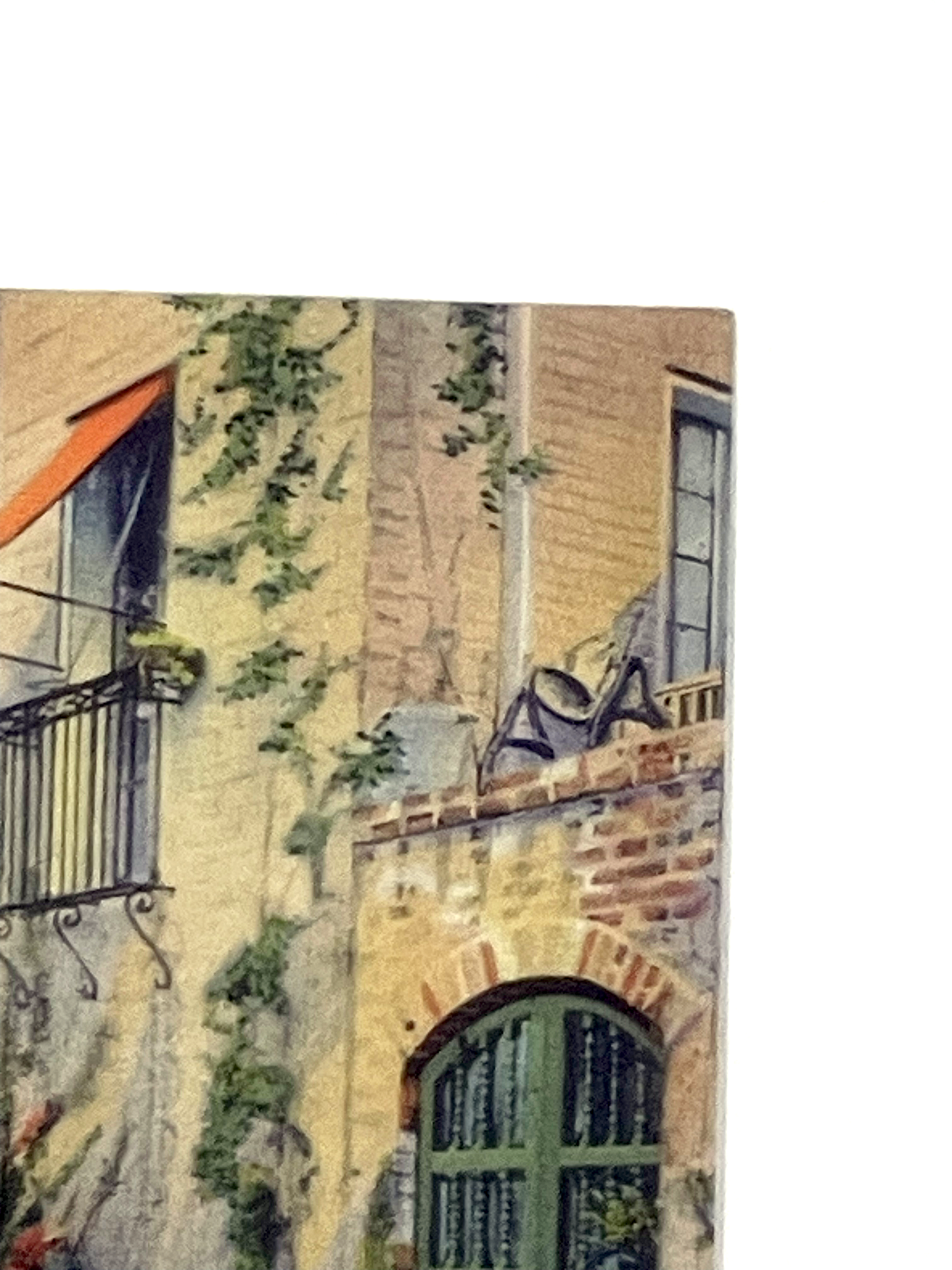 Little Theatre Courtyard New Orleans LA | Curt Teich Linen Postcard