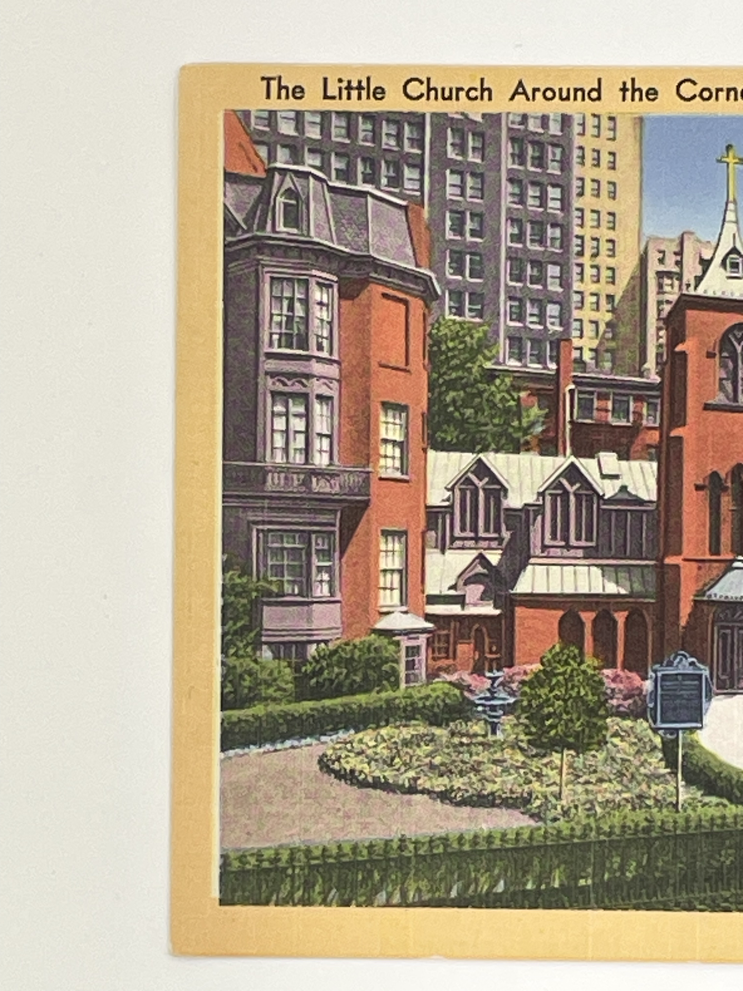 The Little Church Around the Corner, New York City Vintage Postcard